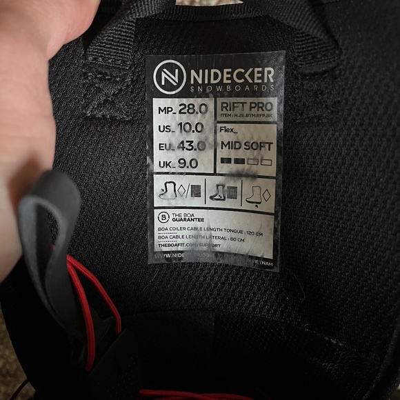 Nidecker Rift Pro Snowboard boots 2026 size 10 - Picture 2 of 14